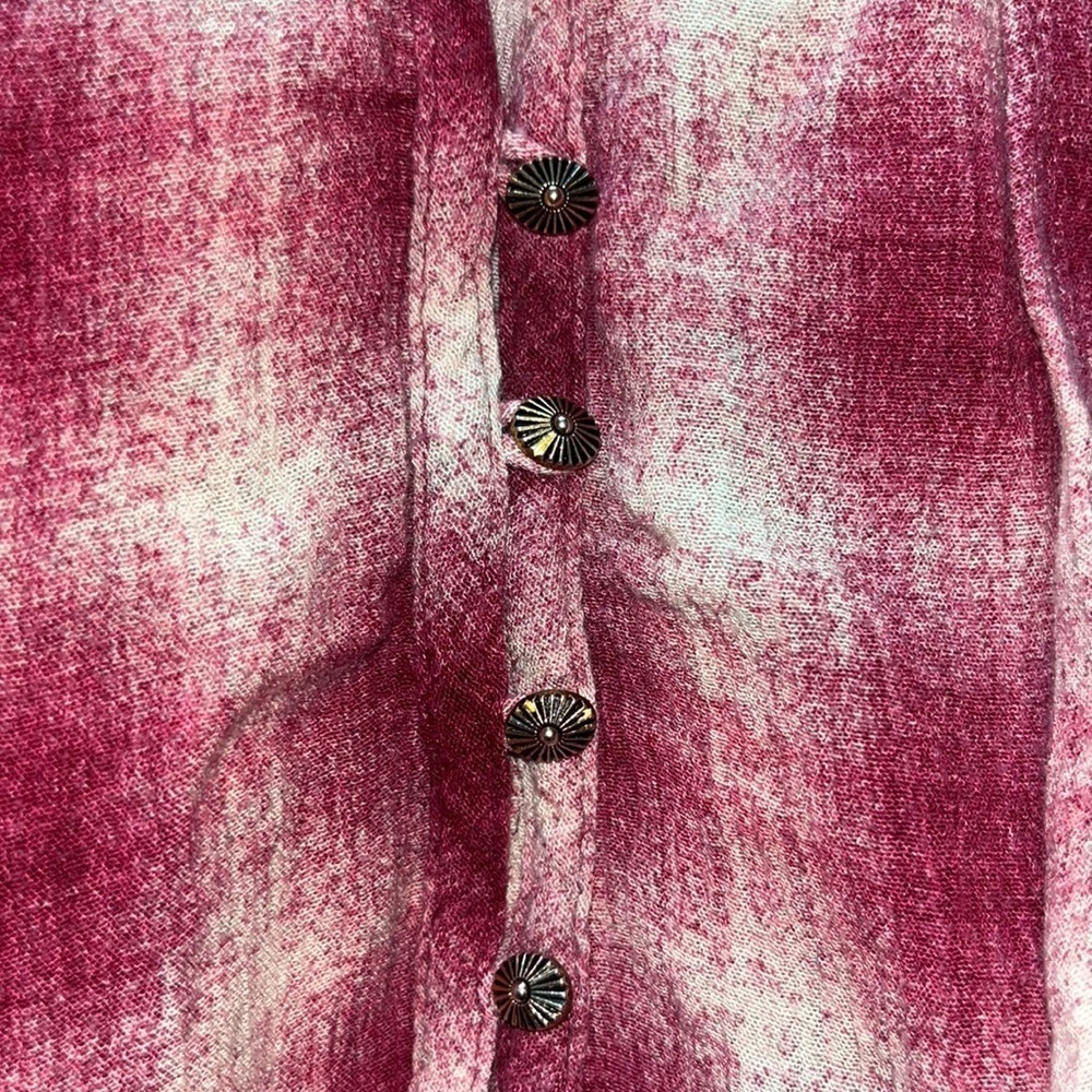 Maeve by Anthropologie red/cream plaid calavon peplum top size L - Picture 3 of 6